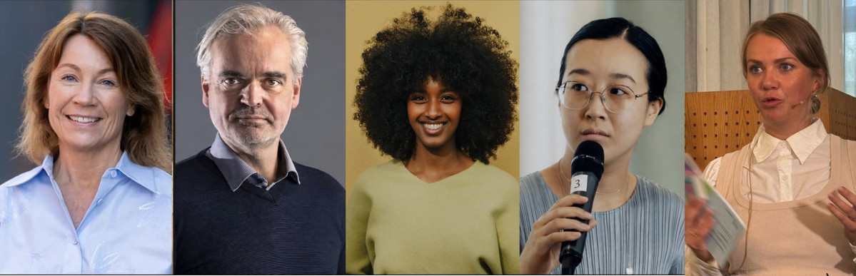 Kjersti Sortland, Eivind Ljøstad, Ammal Ahmed Haj Mohamed, Xueqi Pang og Guro Lindebjerg.