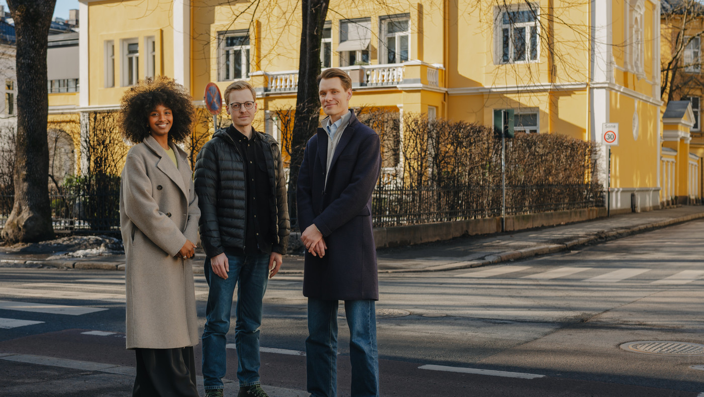 Ammal Ahmed Haj Mohamed, Ståle Grut og Tellef Solbakk Raabe