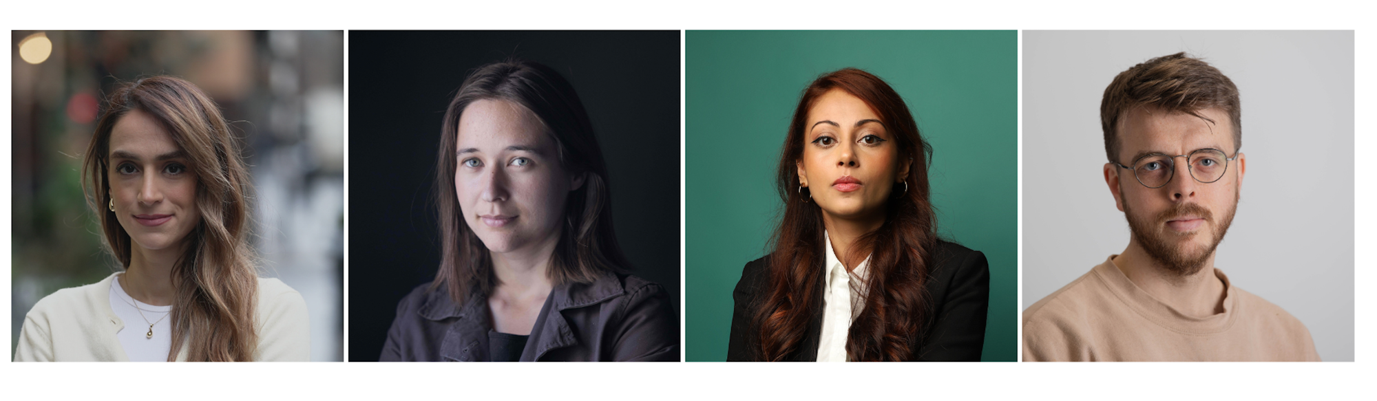 Masha Alimardani, Nora Savosnick, Manisha Ganguly og Kyrre Lien