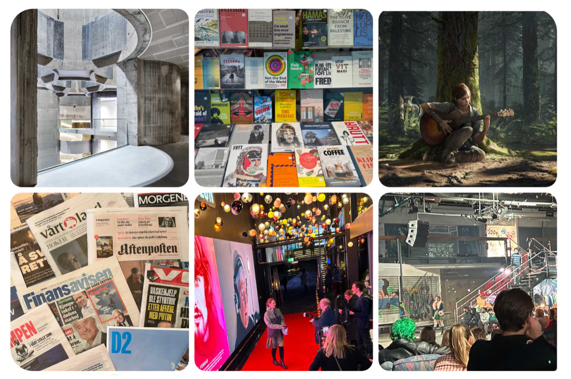 Illustrasjon og bilder.