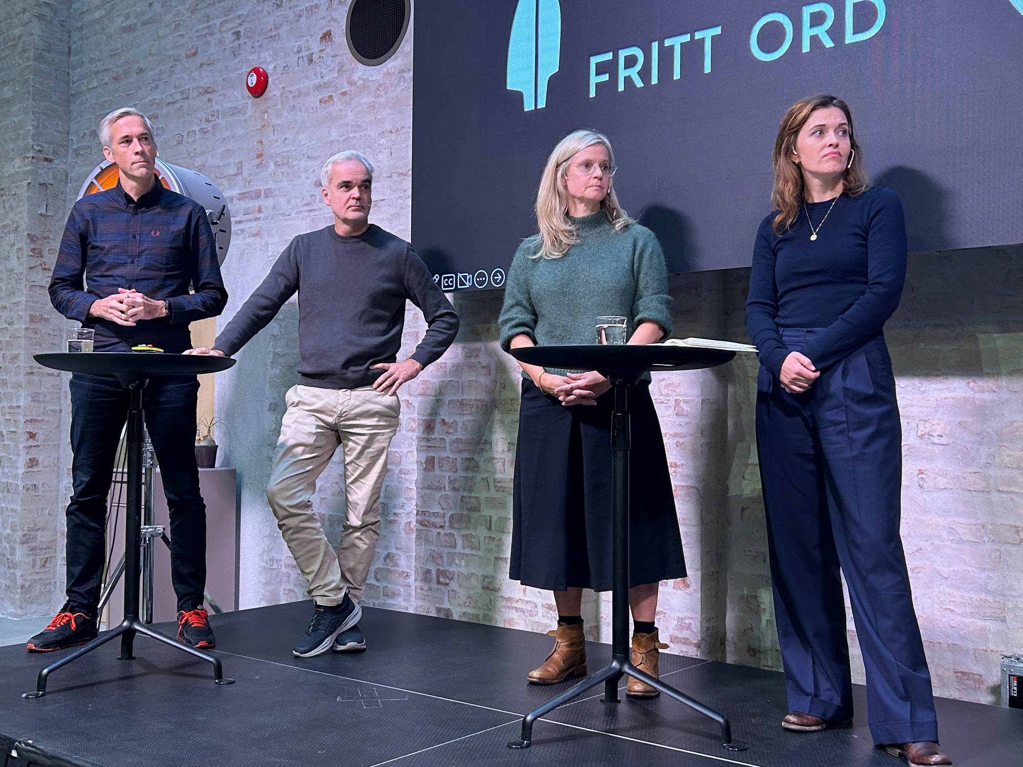 Einar Tho (Haugesunds Avis), Eivind Ljøstad (Fædrelandsvennen), Karianne Solbrække (TV 2) og Tora Bakke Håndlykken (VG