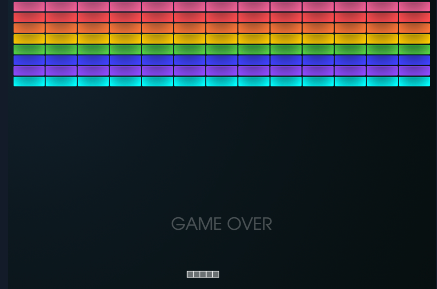 Spillet Breakout fra 1970-tallet. 