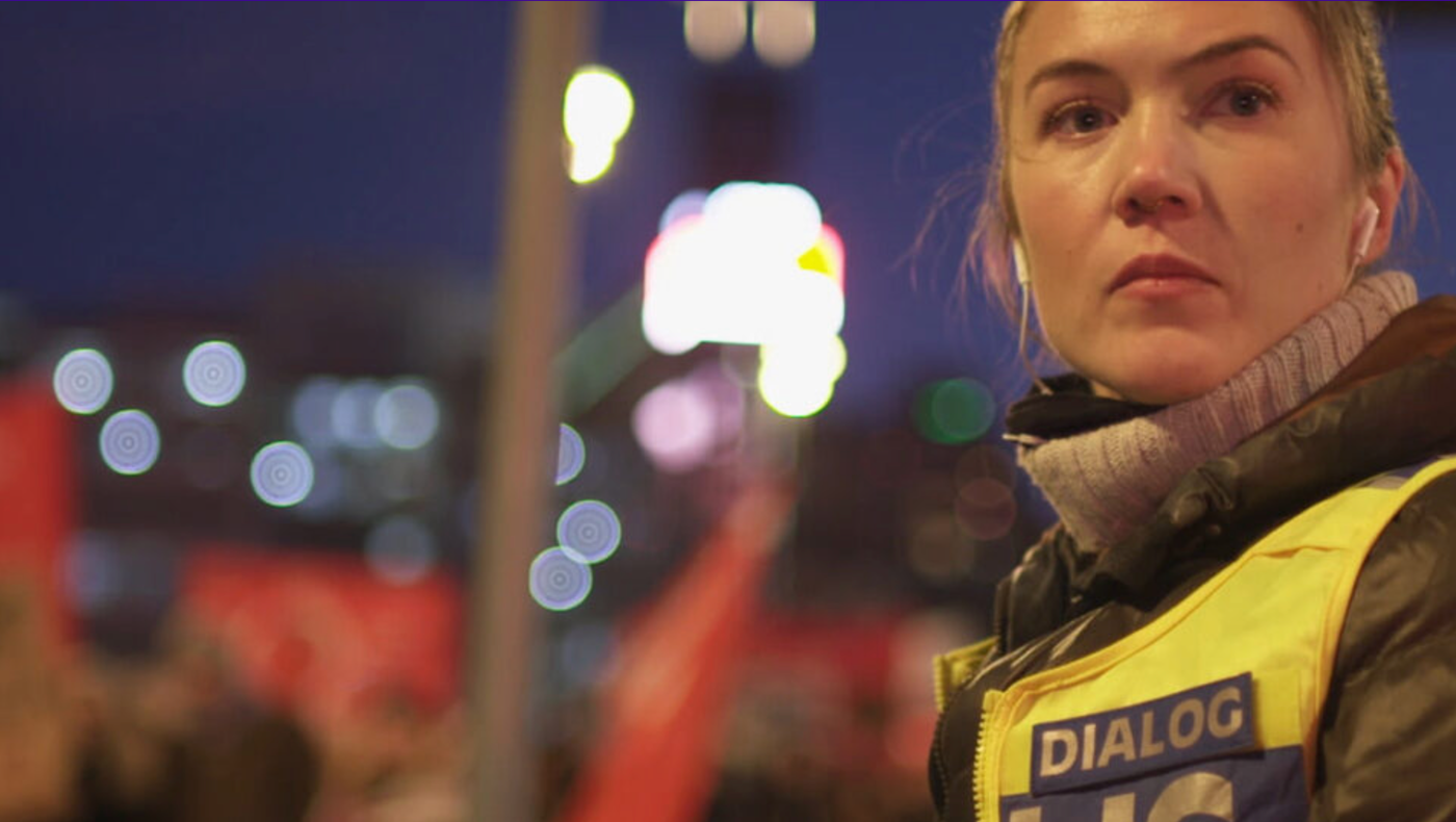 Foto fra dokumentarfilmen Dialogpolisen.