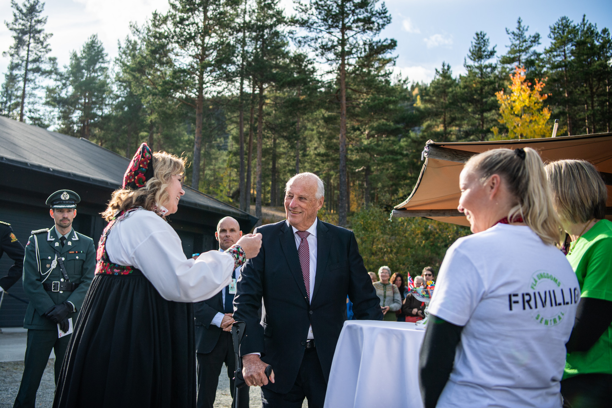 Kong Harald besøker Flå kommune torsdag.
