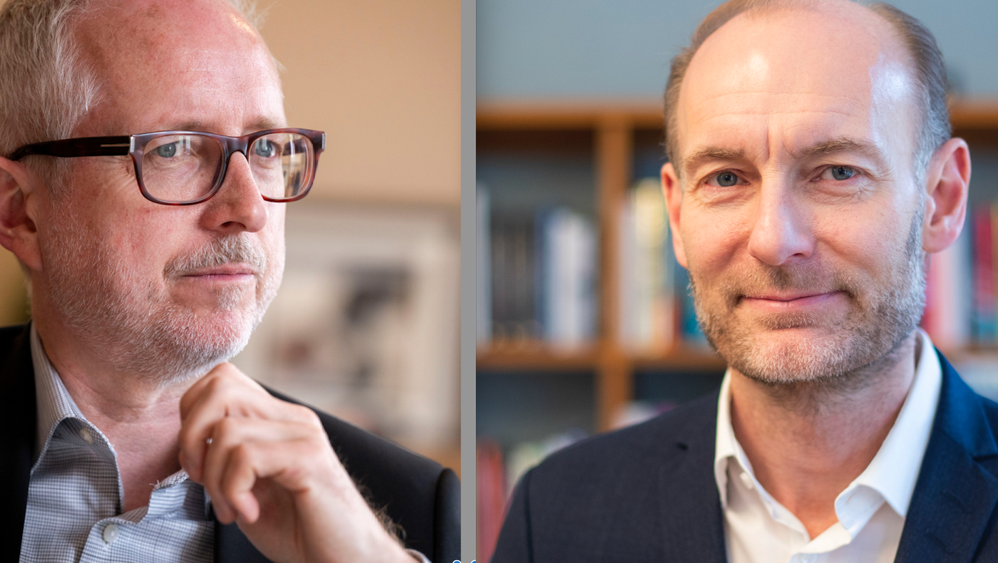 Bård Vegar Solhjell og Knut Olav Åmås