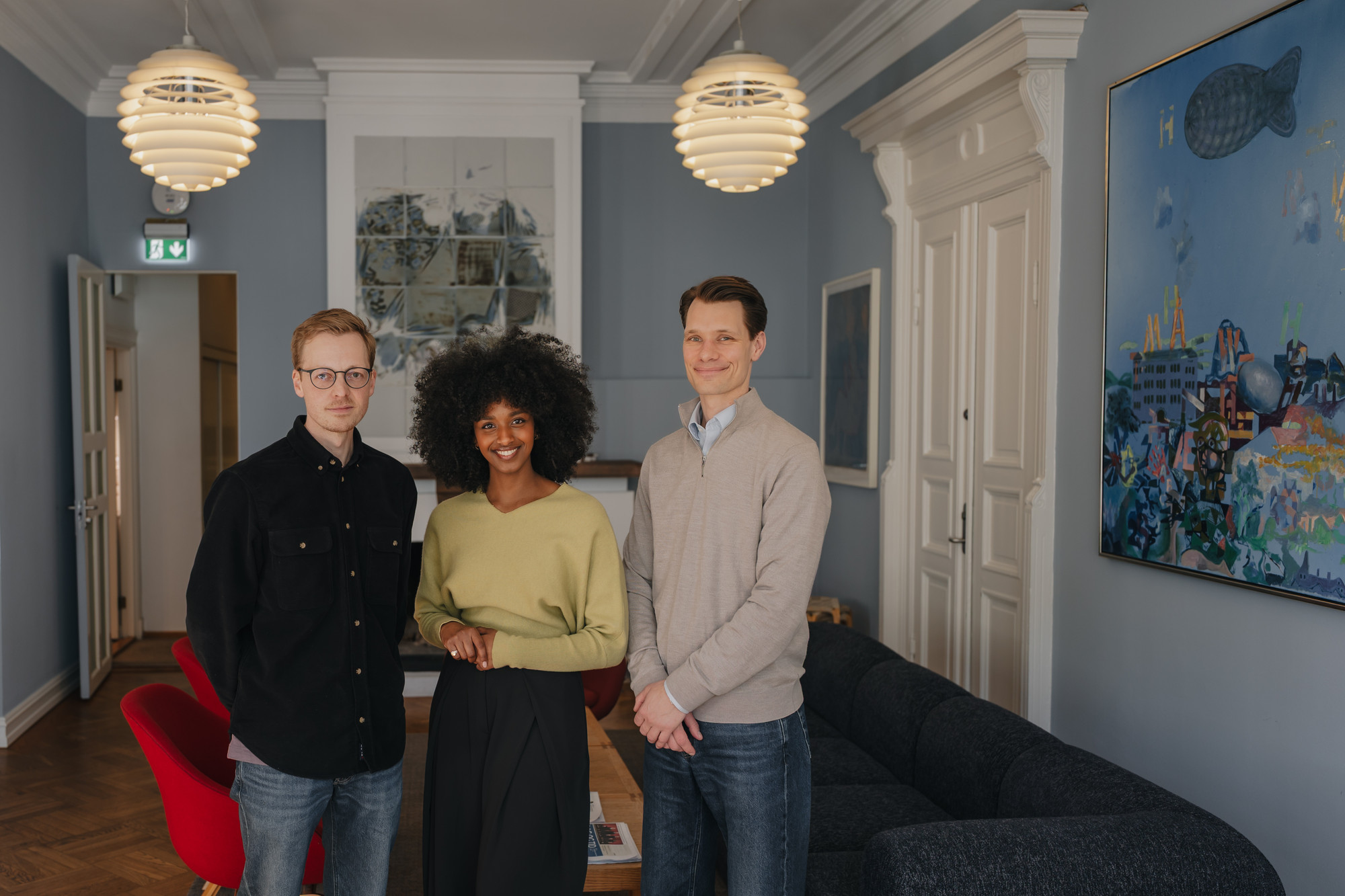 Ståle Grut, Ammal Ahmed Haj Mohamed,  og Tellef Solbakk Raabe