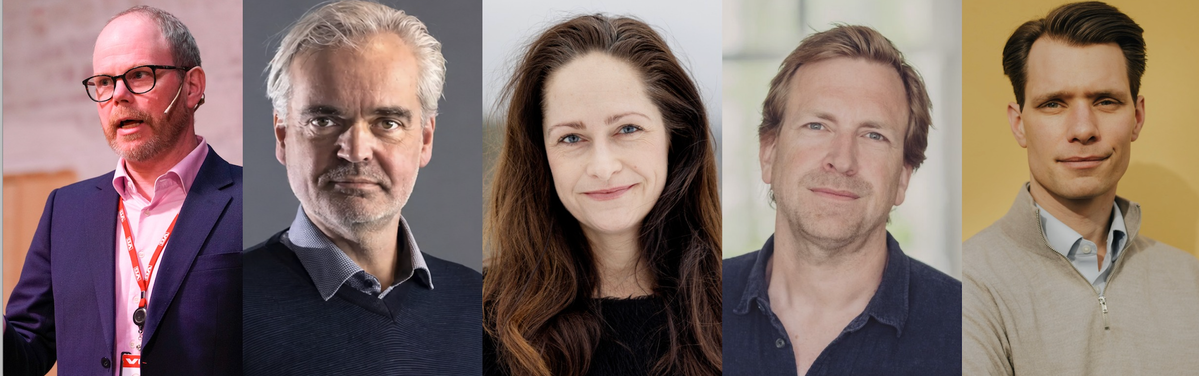 Gard Steiro, Eivind Ljøstad, Janne Johannessen, Joakim Lie og Tellef Raabe.