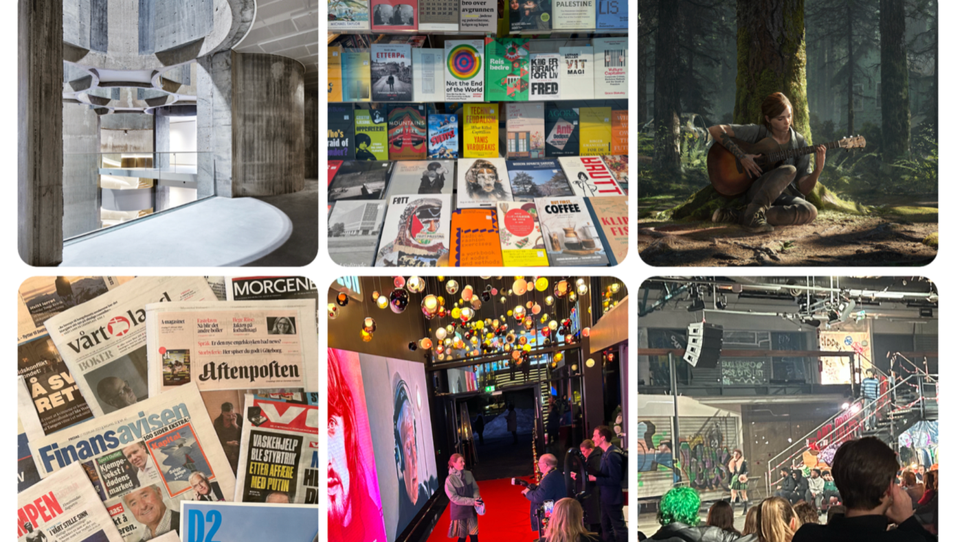 Illustrasjon og bilder.