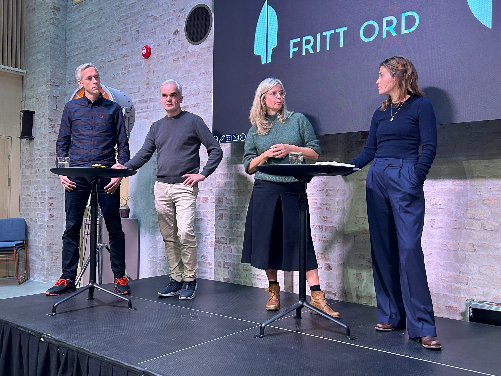 Einar Tho , Eivind Ljøstad (Fædrelandsvennen), Karianne Solbrække (TV 2) og Tora Bakke Håndlykken (VG) 